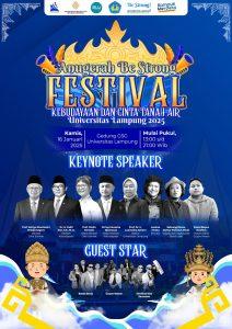 Unila Helat Anugerah Be Strong Festival Kebudayaan dan Cinta Tanah Air